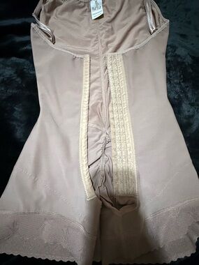 Nude Shaping Bodysuit with Hook-and-Eye Front - Sleek Support